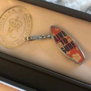JUICY COUTURE surf charm for bracelet.